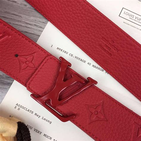 louis vuitton belt red and black|all red Louis Vuitton belt.